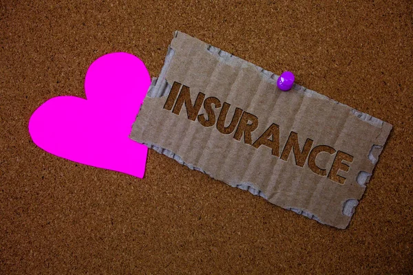 Conceptual Hand Writing Showing Insurance Business Photo Text Policy Financial — Stock Photo, Image
