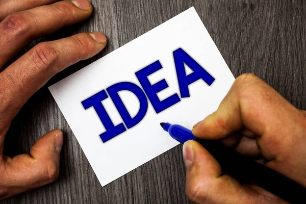 Conceptual Hand Writing Showing Idea Business Photo Showcasing Creative Innovative — Stock Photo, Image