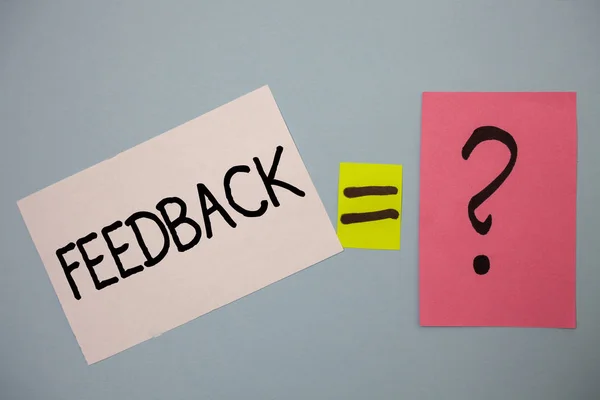 Texte Écriture Texte Feedback Concept Affaires Pour Avis Des Clients — Photo