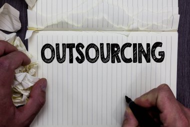 Dış kaynak yazma el yazısı metin. Bir dış tedarikçiden sözleşmesi ile elde edilir malın veya hizmetin defter kayıt işlemeli çizim için çocuk anlam kavramı çalışma gözyaşı sayfaları öğrenmek