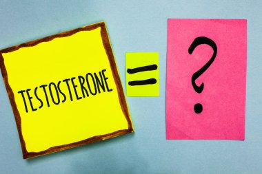 Testosteron yazma el yazısı metin. Konsept geliştirme ve stimülasyon spor madde güzel renk gri gölge sanat kağıtları denklem erkek hormonları anlam düşünceler matematik fikirler sınavı sor
