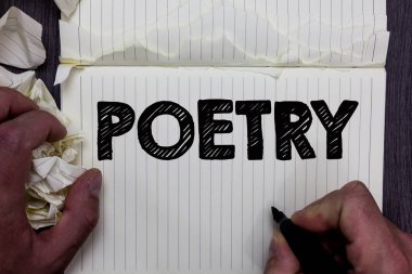 Şiir yazma el yazısı metin. Kavram edebi eser anlam duygular fikirler ifade ile ritim şiirler defter kayıt işlemeli çizim için çocuk yazma öğrenmek çalışma gözyaşı sayfaları