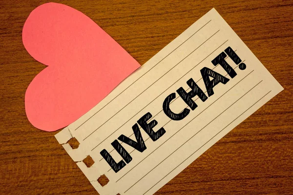 Pisanie Tekstu Word Live Chat Motywacyjne Call Koncepcja Biznesowych Czasie — Zdjęcie stockowe