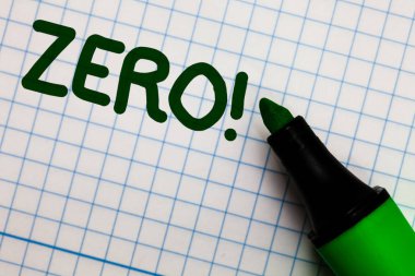 Sıfır motivasyonel ara gösterilen Not yazma. Hiçbir değer grafik kağıdı marker kalem fikirler teorileri pratik çalışma önemli beyaz boşluk hiçlik bir şey vitrine iş fotoğraf