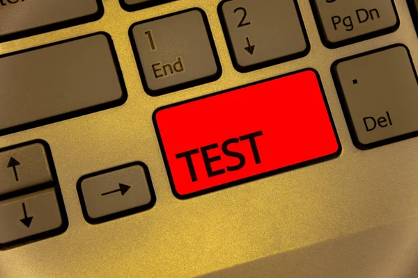 Tekst Znak Wyświetlono Zdjęcie Test Konceptualnej Akademickich Systemowe Procedury Oceny — Zdjęcie stockowe