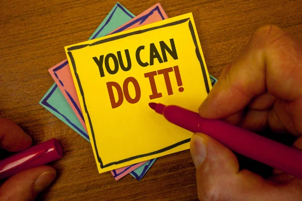 Conceptual Hand Writing Showing You Can Motivational Call Business Photo — Stockfoto