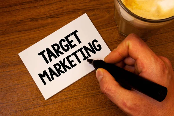 Pisanie Wyświetlono Target Marketing Koncepcyjny Ręcznie Biznesowe Zdjęcie Tekstu Rynku — Zdjęcie stockowe