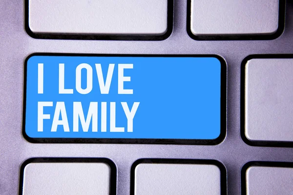 Wordss Scrive Testo Love Family Business Concept Buoni Sentimenti Affetto — Foto Stock