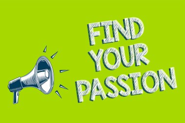 Sizin tutku bulmak gösterilen Not yazma. İş fotoğraf vitrine ara bul rüyalar en iyi işi veya etkinlik yapın ne aşk resmi iletmek mesaj hoparlör alarm duyuru yeşil arka plan