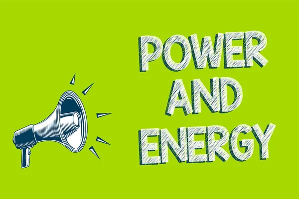 에너지를 보여주는 비즈니스 보여주는 에너지 메시지 스피커 — 스톡 사진