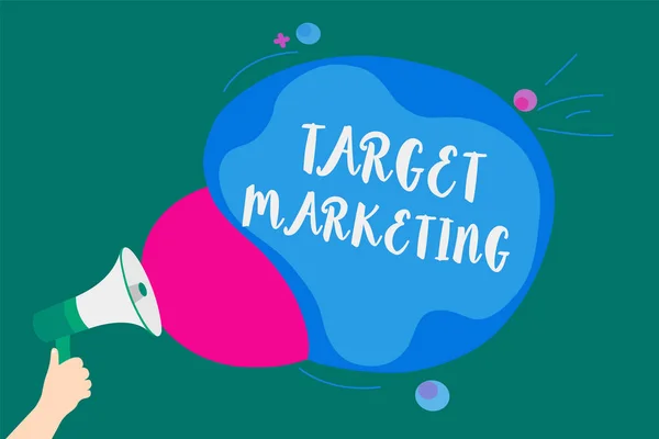 Texte Écriture Texte Target Marketing Concept Affaires Pour Objectif Audience — Photo