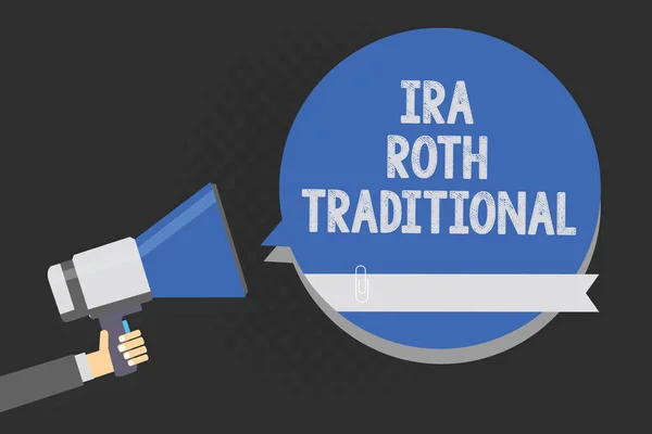 Handgeschreven Tekst Schrijven Ira Roth Traditionele Begrip Betekenis Zijn Fiscaal — Stockfoto