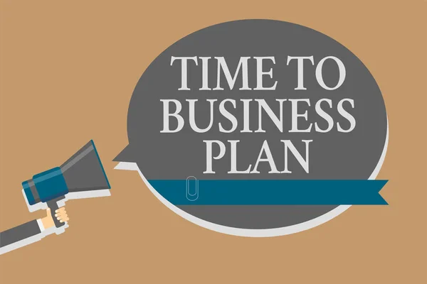 Manuscrito Texto Time Business Plan Conceito Significado Organização Agenda Para — Fotografia de Stock
