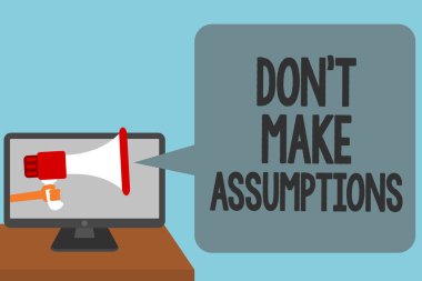 Word metin Don t varsayımlar yapmak yazma. Plan gelecekte tehlikeli oluyor yüzde ile koymak için iş kavramı ifade ses hoparlörleri mesaj uyarı sinyalleri komut dosyası duyuru