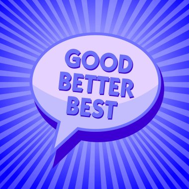 İyi daha iyi en iyi gösteren Not yazma. Komut dosyası metin satırlarını fikirler düşünmek iş fotoğraf vitrine artış kalite iyileştirme başarı mükemmellik köpüklü dalgalar tasarım mesaj iletmek