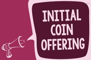Word metin ilk madeni para teklif yazma. Ses hoparlör uyarı sermaye fikirleri komut dosyaları endişe verici sermaye raporlama düşünme yetiştirme cryptocurrencies kullanarak crowdfunding için iş kavramı