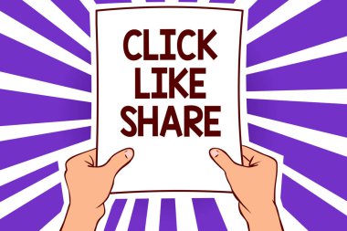 Kavramsal el gibi paylaşım'ı tıklatın gösterilen yazma. Uyarı iletisi fikir iletmek iş fotoğraf metin Internet Online kağıt sayfa metin satırlarını el dalga tasarım ağ medya takip paylaşımı