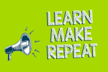 Öğrenmek yapmak tekrar gösterilen Not yazma. Bunu bir kez iş fotoğraf vitrine kolay olacak hızlı öğrenen düzeltme hataları resmi iletmek mesaj hoparlör alarm duyuru yeşil arka plan