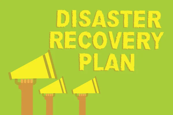 Word Scrittura Testo Disaster Recovery Plan Business Concept Avere Misure — Foto Stock