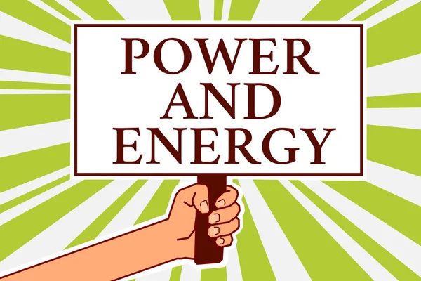 텍스트 에너지 에너지 기호에 비즈니스 스크립트 텍스트 디자인 — 스톡 사진