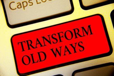 Kavramsal el dönüştürmek eski yöntemler gösterilen yazma. İş fotoğraf metni yeni yöntemleri alternatifleri yeni çözüm sembolü bilgisayar fikir komut dosyası sermaye yazarak klavye giriş düğmesi ile Değiştir