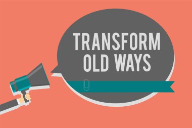 Dönüşümü eski yöntemler gösterilen Not yazma. İş fotoğraf vitrine yerine bu uyarı daire göstergesi fikir duyuru endişe verici yeni yöntemleri alternatifleri yeni çözüm sembolleri hoparlör ile