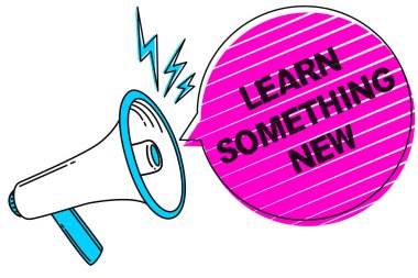 Öğrenmek bir şey yeni gösterilen Not yazma. Yeni konu faaliyet bilgi öğretilen vitrine iş fotoğraf veya iletileri sosyal ağ fikirler beyan duyuru yapmak spor ses hoparlör