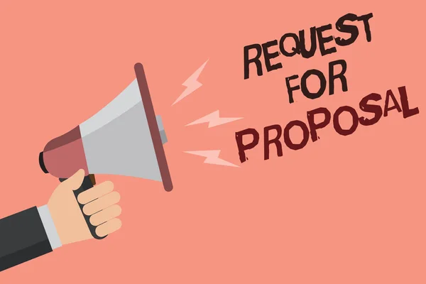 Word Tekst Intoetsen Request Proposal Businessconcept Voor Document Bevat Biedproces — Stockfoto