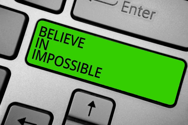 Word Writing Text Believe Impossible Business Concept You Can Everything — Stockfoto