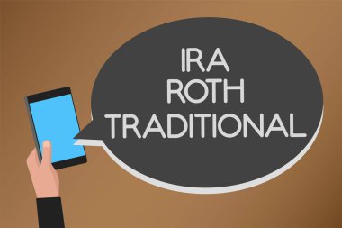 Word metin IRA Roth geleneksel yazma. İş kavramı için her iki durumdaki indirilemeyen vergi ve federal mobil metin iletisi messenger akıllı dokunmatik yazarak sosyal medya ağı