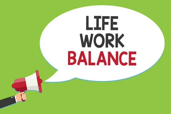 Koncepcyjne Zapasie Pismo Wyświetlono Life Work Balance Biznes Zdjęcie Tekstu — Zdjęcie stockowe