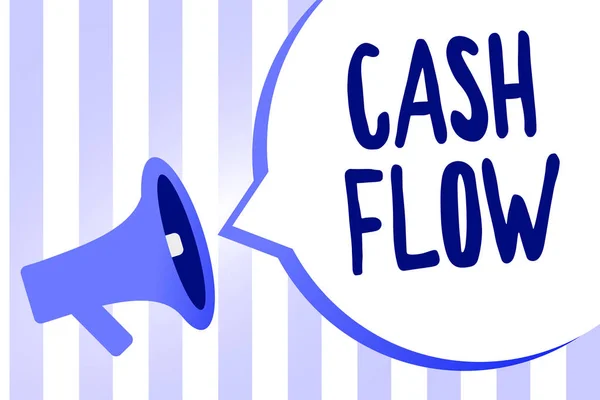 Szó Szöveg Írása Cash Flow Üzleti Koncepció Mozgás Pénzt Befolyásolja — Stock Fotó