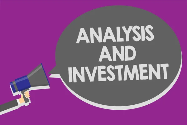 Kézírás Szöveg Elemzési Befektetés Koncepció Értelmében Tanulás Piac Akkor Nagy — Stock Fotó