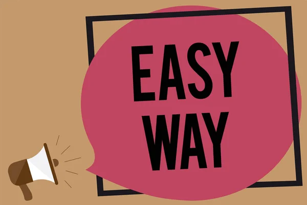 Skriver Notat Der Viser Easy Way Business Foto Fremvisning Gøre - Stock-foto