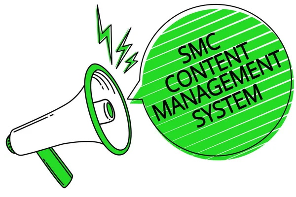 Textzeichen Mit Smc Content Management System Konzeptionelle Foto Manga Erstellung — Stockfoto