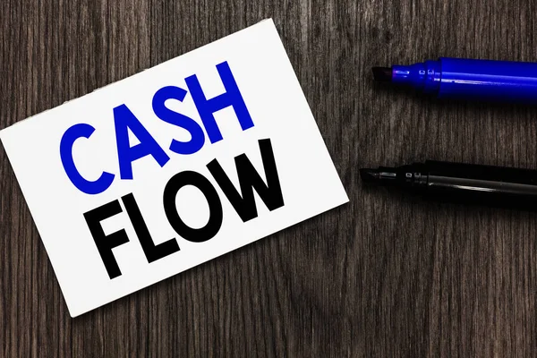 Text Sign Showing Cash Flow Conceptual Photo Movement Money Out — Stock Photo, Image