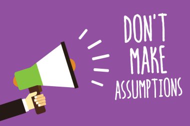 Word metin Don t varsayımlar yapmak yazma. Gelecekte planla yüzde oluyor ses çalar el sıcak konu genel duyuru iletisi duyuru koymak için iş kavramı