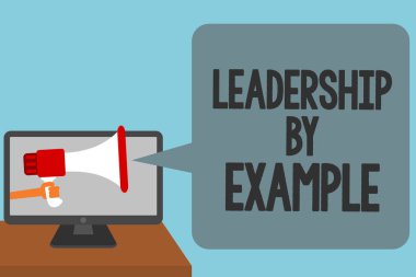 Word metin liderlik örneği yazma. İş kavramı kişi büyük nitelikleri tehlikeli iletmek için rol modeli olmak için komut dosyası ileti uyarı sinyalleri ses hoparlörleri duyuru