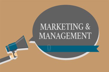 El yazısı metin pazarlama ve yönetim. Ürün gri renkli ses hoparlör çok satırlı metin iletisi fikri için stratejiler geliştirme kavramı anlam işlemini yapmak duyuru