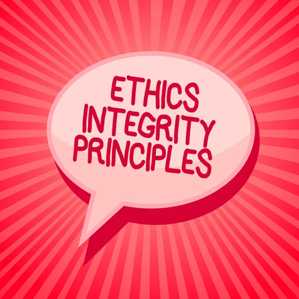 Handwriting Text Writing Ethics Integrity Principles Concept Meaning Quality Being — Stock Photo, Image