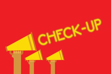 Kavramsal el kontrol kadar gösterilen yazma. Konuşma konuşmak doktorlar mikrofon hoparlörler yüksek sesle çığlık tarafından yapılan fiziksel tıp veya klinik muayene vitrine iş fotoğraf dinle