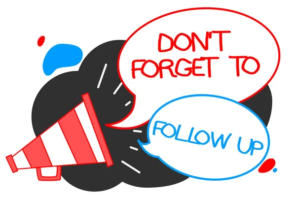 Текстовый Знак Показывающий Don Forget Follow Концептуальное Фото Просьбой Сохранить — стоковое фото