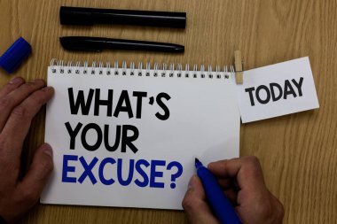 Word metin ne yazma Your bahane sorudur. İş kavramı bir şey yapmadığı için açıklamaları için soruşturma elini tut kalem Not defteri kelime ataç kavrama Not kağıt odunsu temel siyah kalemle