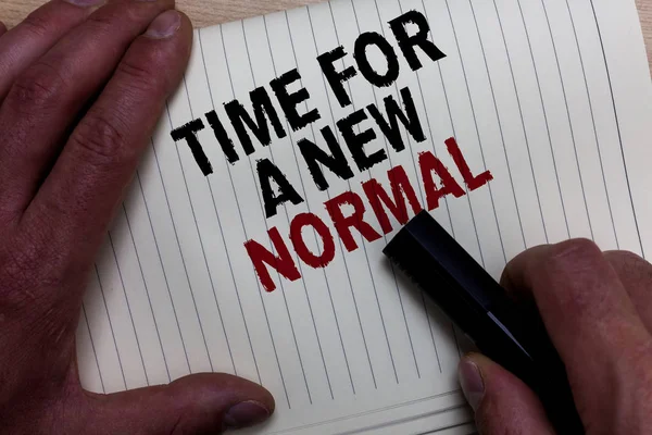 Word Writing Text Time New Normal Business Concept Make Big — Stock Photo, Image
