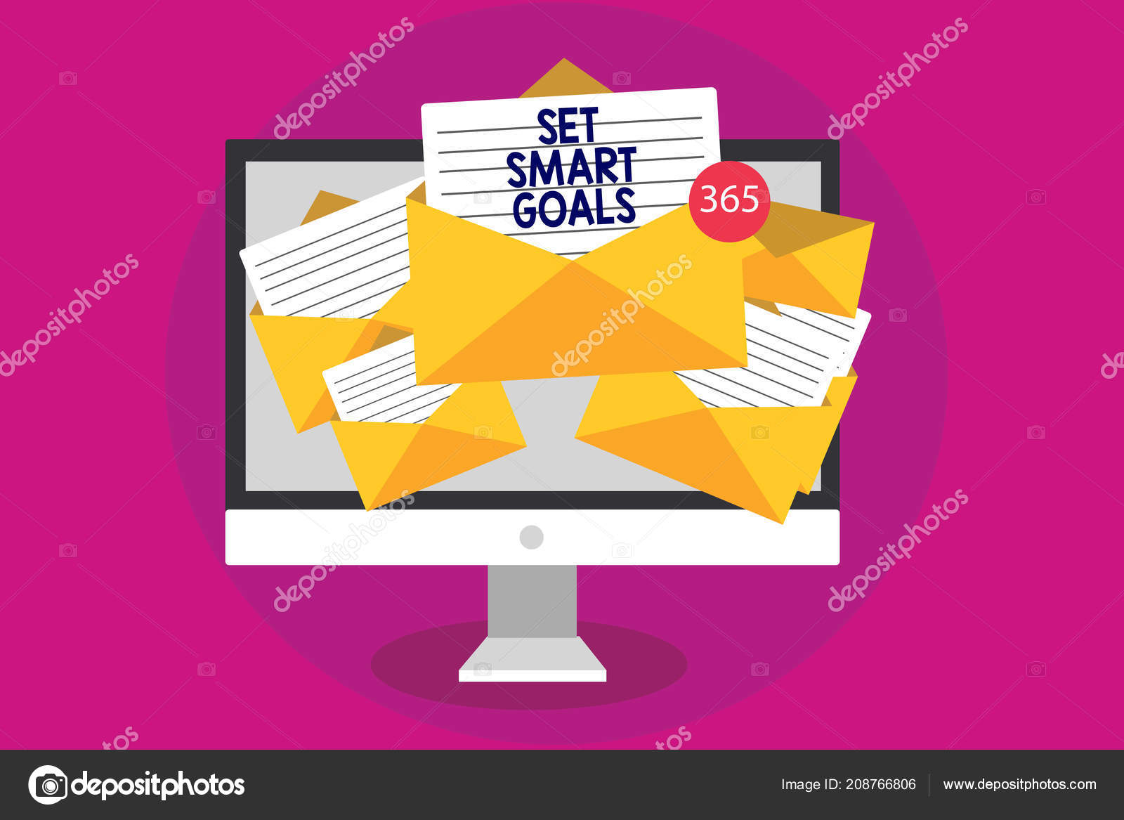 Handwriting Text Writing Set Smart Goals Concept Meaning Establish Achievable Stock Photo Image By C Artursz