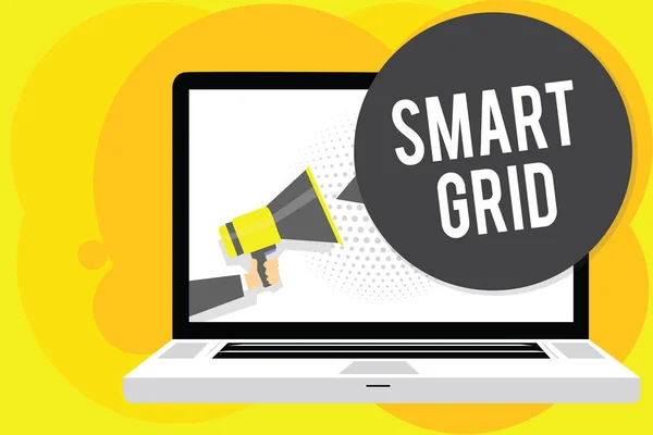 Концептуальный Почерк Показывающий Smart Grid Экспозиция Бизнес Фото Включает Себя — стоковое фото