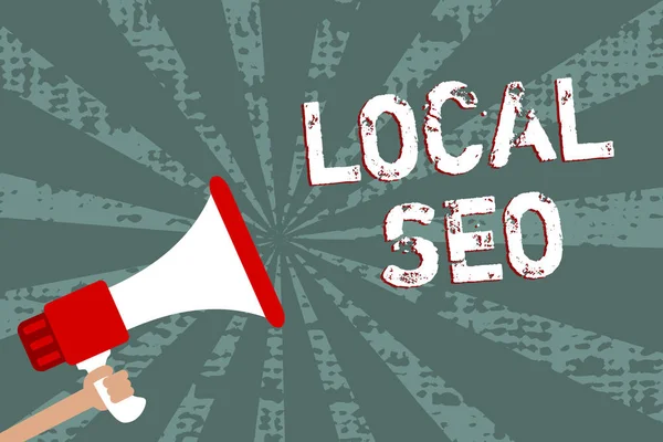 Word Writing Text Local Seo Geschäftskonzept Dafür Ist Eine Effektive — Stockfoto