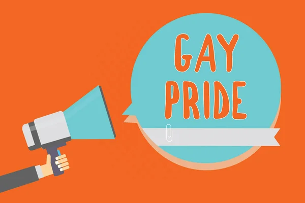 Konceptuální Ručně Psaného Textu Zobrazeno Gay Pride Obchodní Fotografie Představí — Stock fotografie