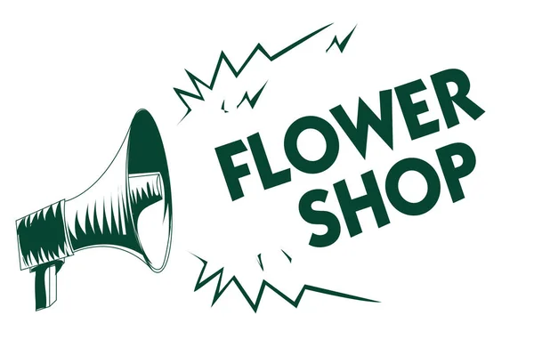 Writing Note Showing Flower Shop Business Photo Showcasing Cut Flowers — Stock Photo, Image