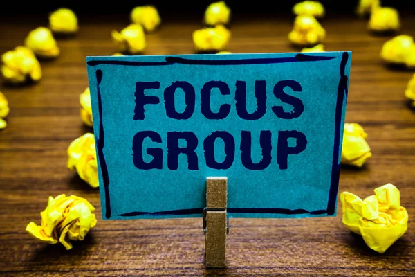 Word Writing Text Focus Group Business Concept People Assembled Participate — Stock Photo, Image